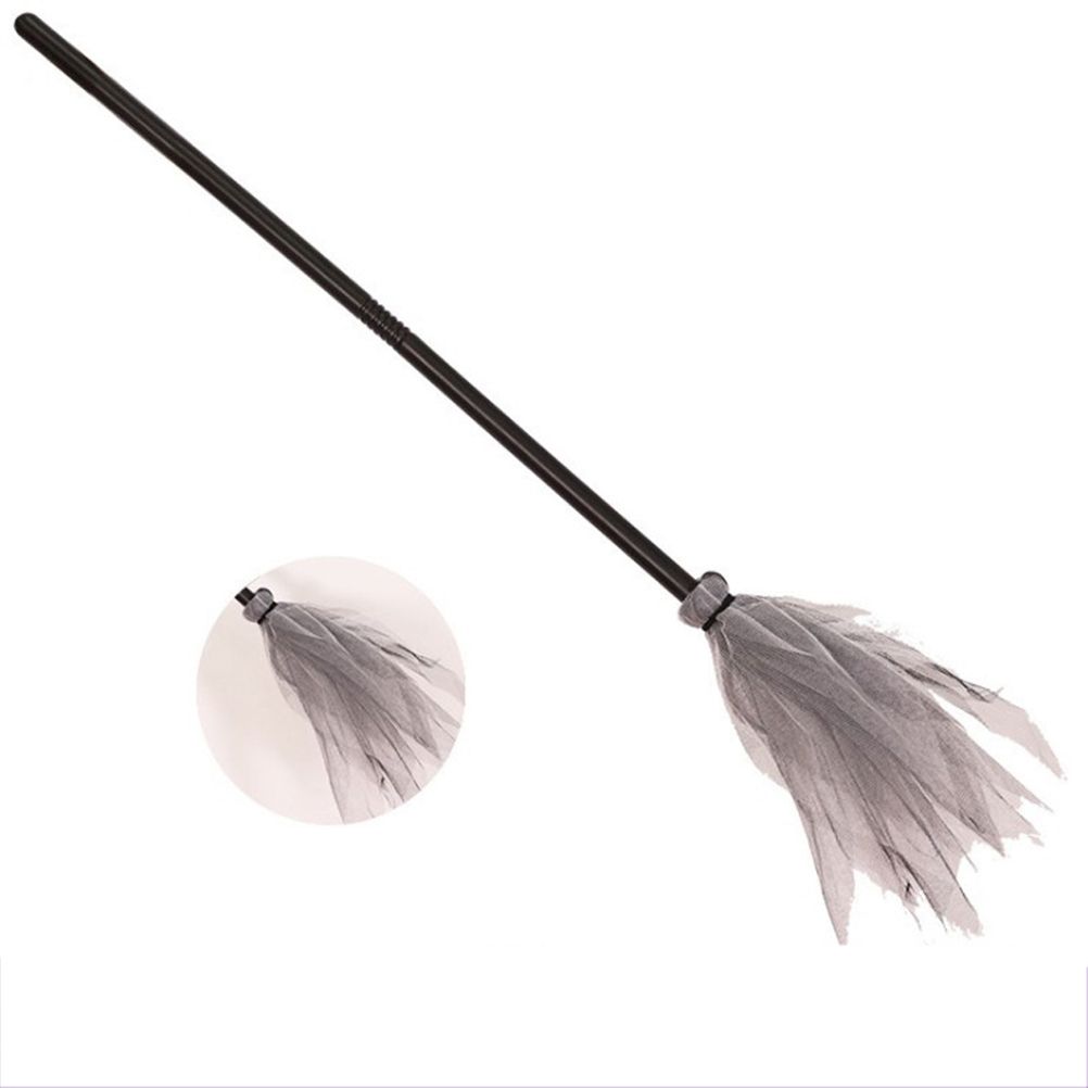 5Pcs Halloween Witch Brooms Plastic Witch Broomstick Wizard Flying Broom for Halloween Party Haunted House Decoration