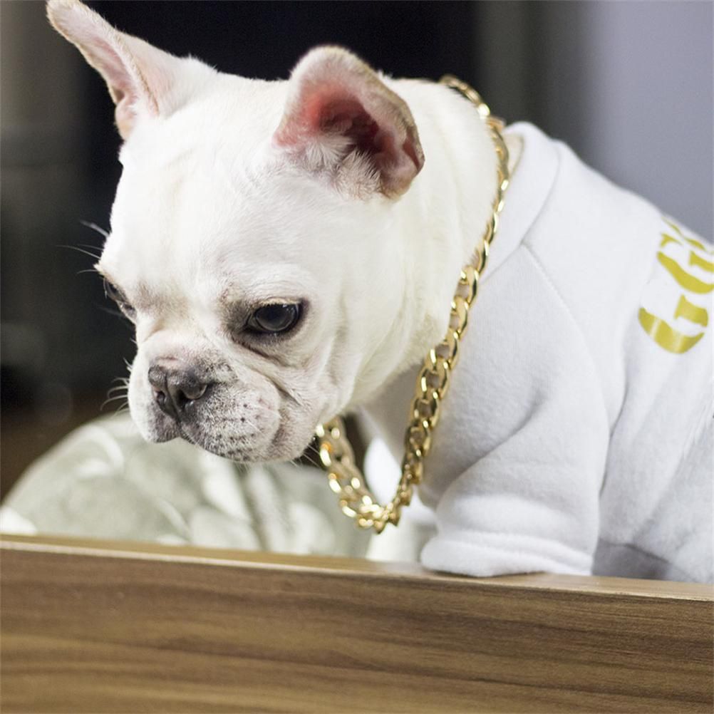 Dog Chain Pet Dog Metal Gold Collar Necklace Pet Jewelry Accessories for Four Seasons