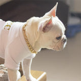 Dog Chain Pet Dog Metal Gold Collar Necklace Pet Jewelry Accessories for Four Seasons