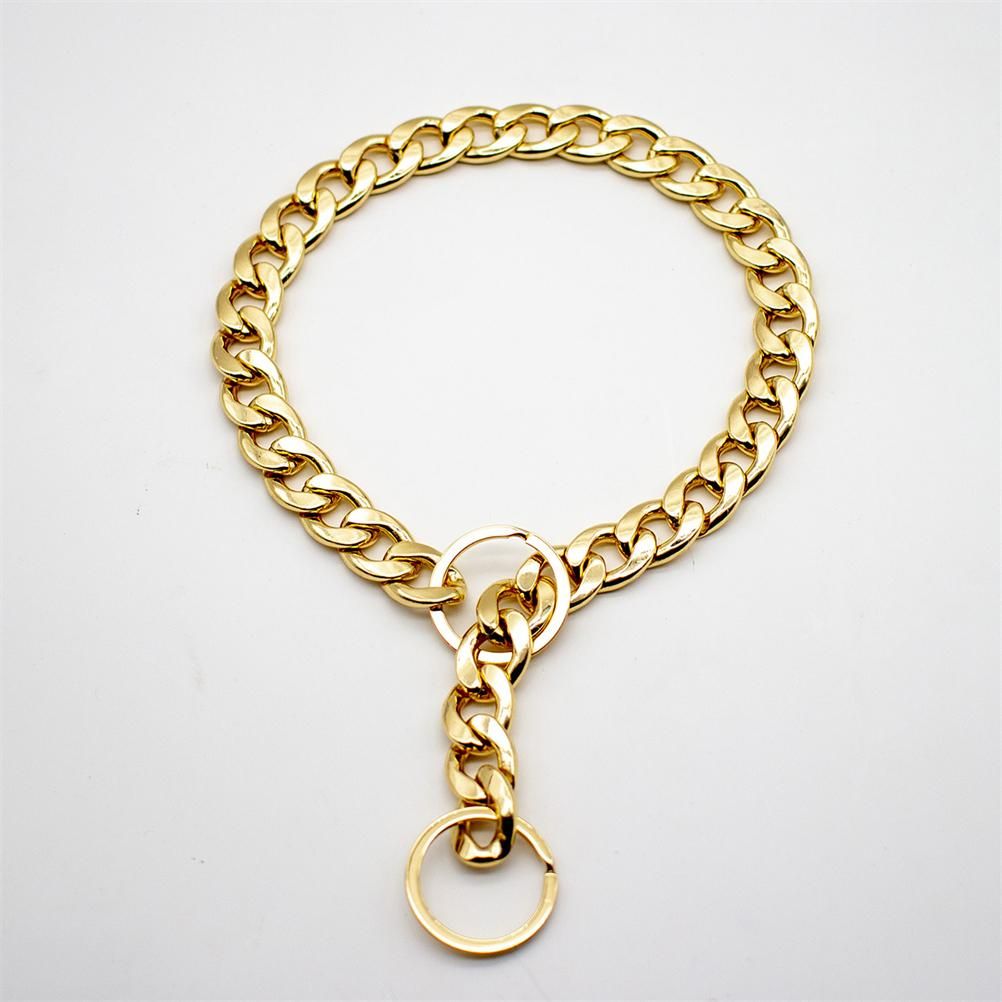 Dog Chain Pet Dog Metal Gold Collar Necklace Pet Jewelry Accessories for Four Seasons