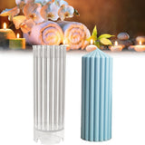 Coarse Rack Tip Scented Candle Mold Geometric Shape Plastic Candle Making Molds for Making Paraffin Wax and Carnauba Wax