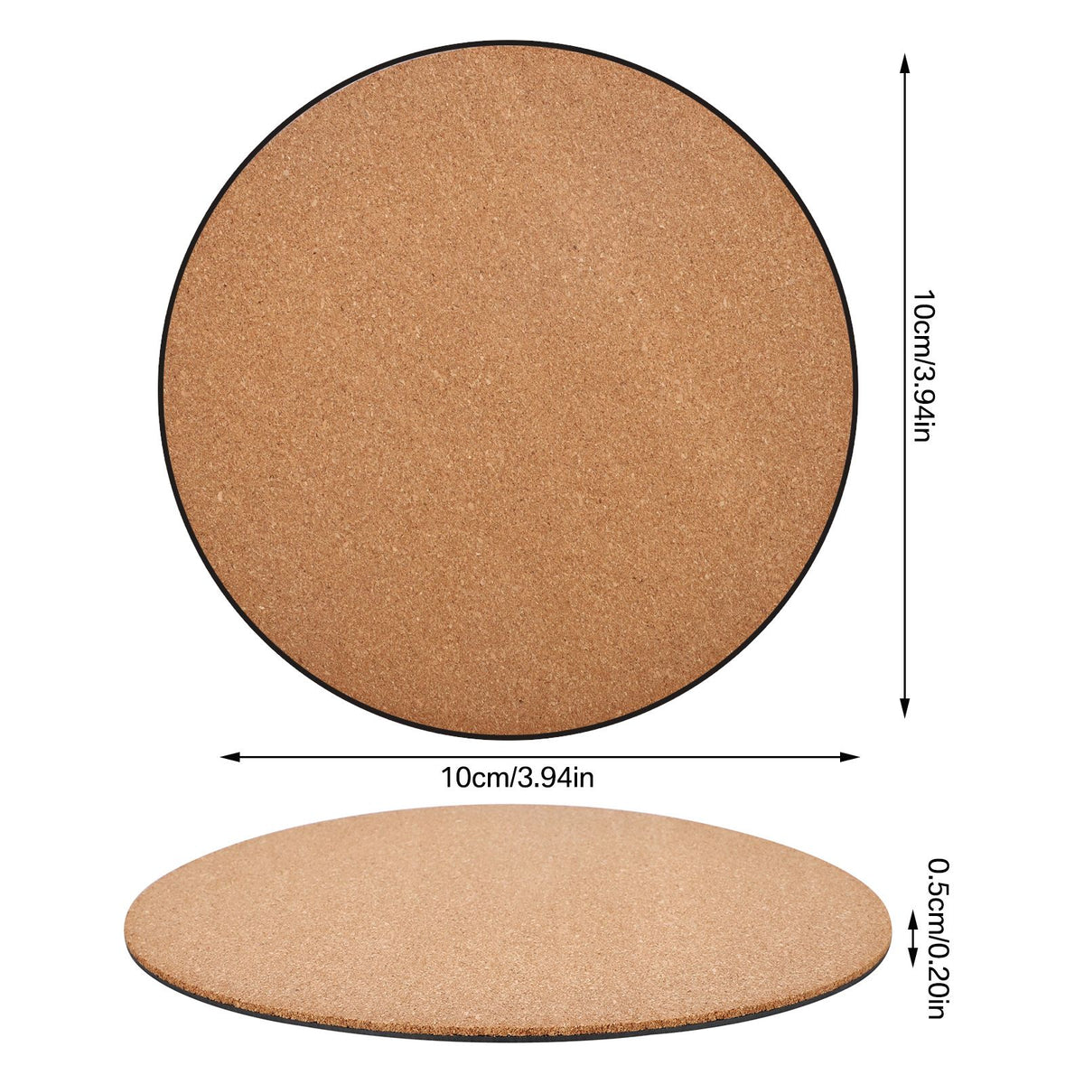 Eco Friendly Plastic Sheet Cork Flowerpot Pad Cork Plastic Sheet Plastic Cork Pad