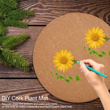 Eco Friendly Plastic Sheet Cork Flowerpot Pad Cork Plastic Sheet Plastic Cork Pad
