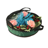 Transparent Christmas Wreath Storage Bag Portable Holiday Wreath Container Decoration Garland Organizer
