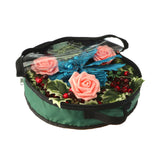 Transparent Christmas Wreath Storage Bag Portable Holiday Wreath Container Decoration Garland Organizer - 45-Degree Angle