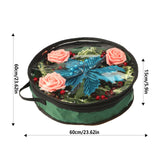 Transparent Christmas Wreath Storage Bag Portable Holiday Wreath Container Decoration Garland Organizer - Extra Image