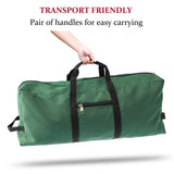 Christmas Tree Storage Bag 600D Oxford Cloth with Handle for 7in Tall Detachable Tree Red 152.4x50.8x63.5cm - 45-Degree Angle