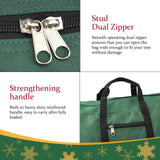 Christmas Tree Storage Bag 600D Oxford Cloth with Handle for 7in Tall Detachable Tree Red 152.4x50.8x63.5cm - Rear View