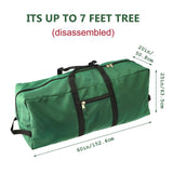 Christmas Tree Storage Bag 600D Oxford Cloth with Handle for 7in Tall Detachable Tree Red 152.4x50.8x63.5cm