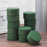 12pcs Floral Foam Round Dried Flower Foam Blocks Handmade Flower Arrangement Materials