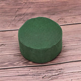 12pcs Floral Foam Round Dried Flower Foam Blocks Handmade Flower Arrangement Materials - Low Angle