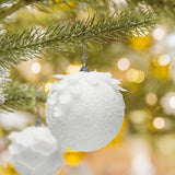 Foam Ball Snow White Christmas Ball Pendant Christmas Tree Decoration Pendant