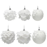Foam Ball Snow White Christmas Ball Pendant Christmas Tree Decoration Pendant
