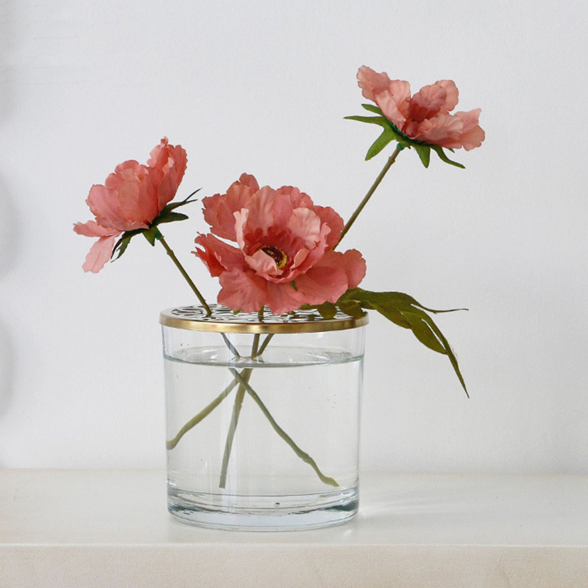 Flower Insert Lid Metal Grid for home centerpiece 15.2cm diameter