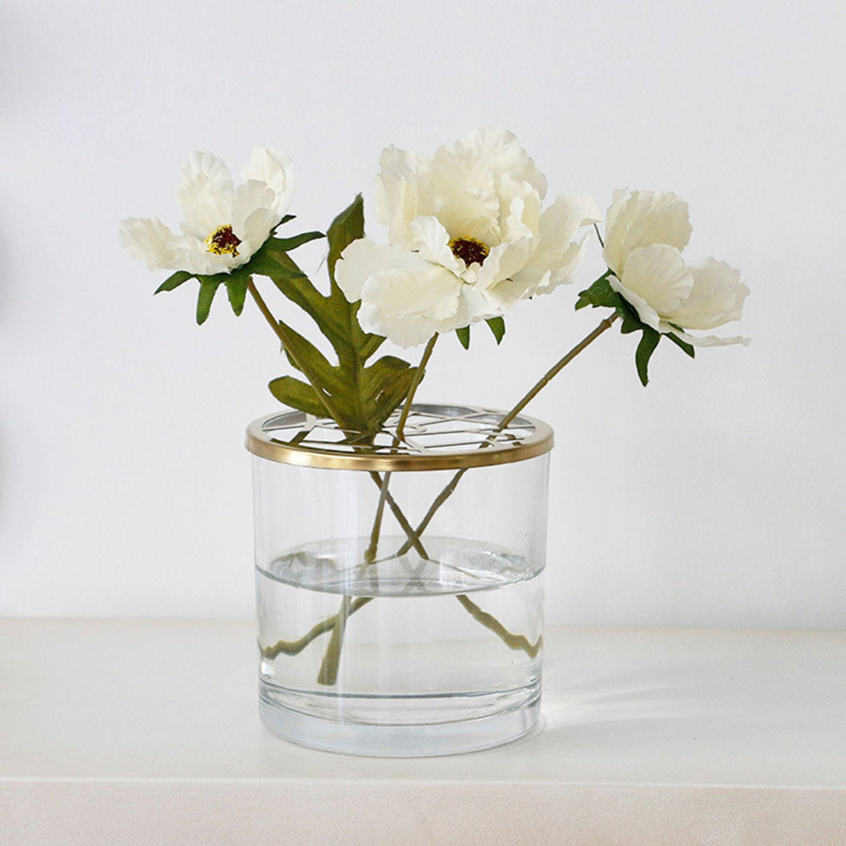 Flower Insert Lid Metal Grid for home centerpiece 15.2cm diameter