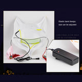 Led Fox Drift Mask Halloween Mask Light Up for Masquerade Parties Carnival