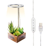 LED Grow Light ABS 5V 53.55lm/w Single Head Yellow Full Spectrum Plant Grow Light - 45-Degree Angle
