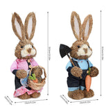 Rustic Easter Home Decor - Bunny Figurine Party Supplies - Extra Image