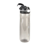750ml Outdoor Fitness Water Bottle Portable Plastic Straw Cup Simple Sports Car Water Cup - Top-Down View