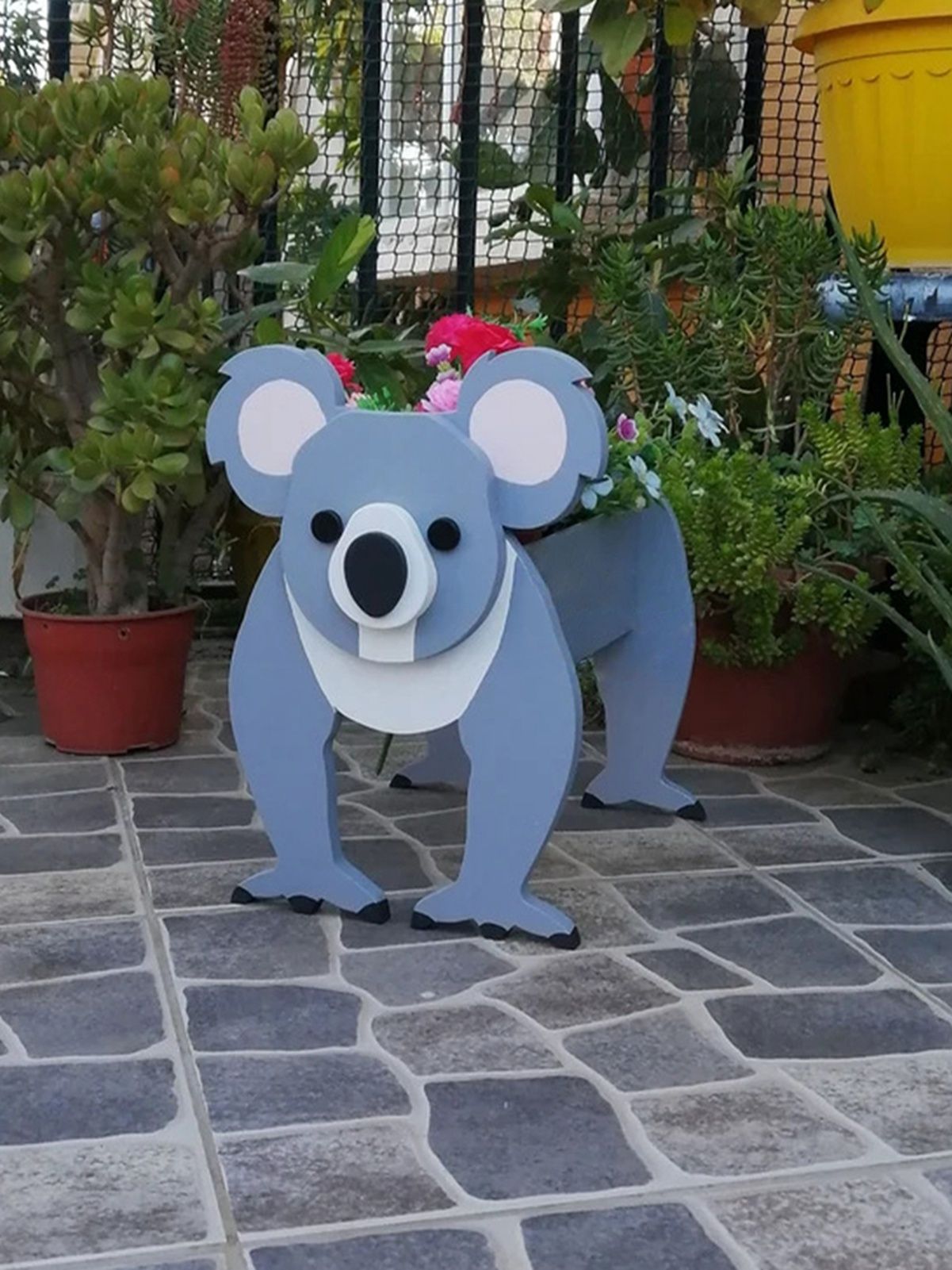 DIY Animal Flower Pot Cartoon Desktop Succulent Planter Garden Ornament Crafts
