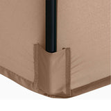 2.7m Double Top Sunshade Umbrella Cloth Replace Outdoor Courtyard Garden Umbrella Surface Replace Rainproof Sunshade Cloth