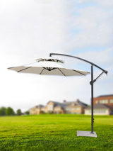 2.7m Double Top Sunshade Umbrella Cloth Replace Outdoor Courtyard Garden Umbrella Surface Replace Rainproof Sunshade Cloth - Extra Image