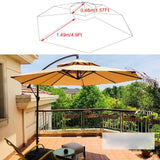 3m Double Top Sunshade Umbrella Cloth Replace Outdoor Courtyard Garden Umbrella Surface Replace Rainproof Sunshade Cloth