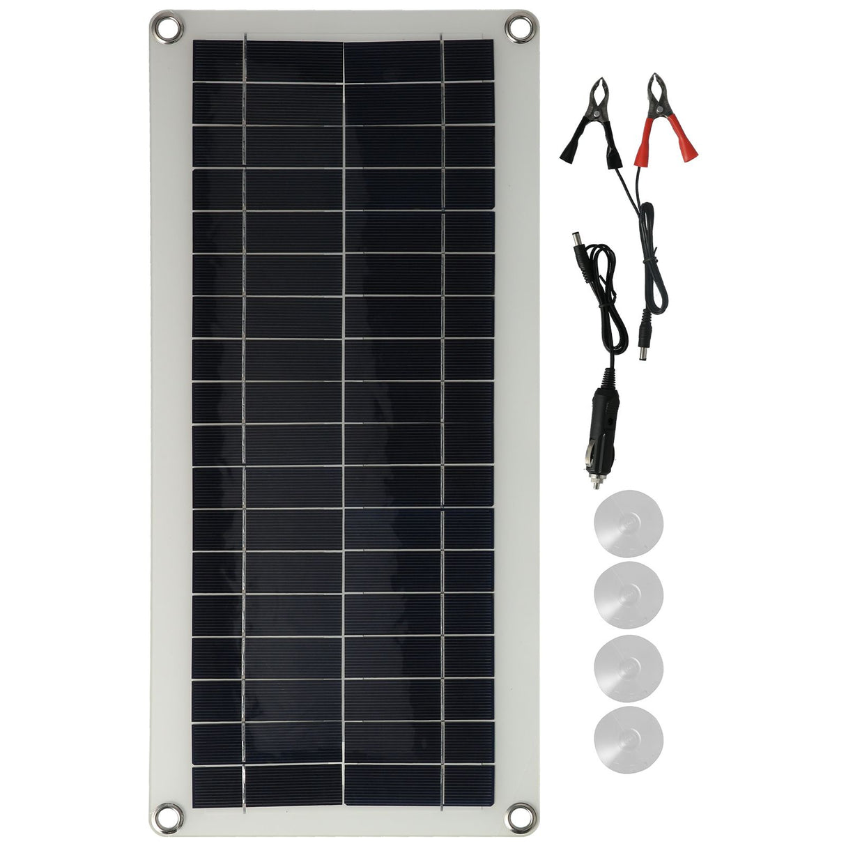 20W Flexible Polycrystalline Solar Panel Controller Dual USB Solar Charger for Car RV Marine Boat