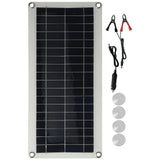 20W Flexible Polycrystalline Solar Panel Controller Dual USB Solar Charger for Car RV Marine Boat