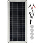 20W Flexible Polycrystalline Solar Panel Controller Dual USB Solar Charger for Car RV Marine Boat