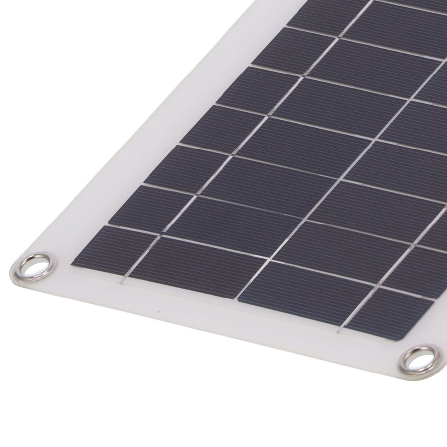 20W Flexible Polycrystalline Solar Panel Controller Dual USB Solar Charger for Car RV Marine Boat