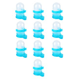 10Pcs Plastic Automatic Bird Food Feeder Hanging Bird Water Dispenser for Parrots Hamster - 45-Degree Angle