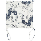 Chair Cushion Simple Pure Cotton Linen Thick NonSlip Soft Seat Cushion for Floor(White Ink )