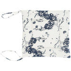 Chair Cushion Simple Pure Cotton Linen Thick NonSlip Soft Seat Cushion for Floor(White Ink )