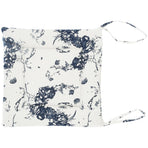 Chair Cushion Simple Pure Cotton Linen Thick NonSlip Soft Seat Cushion for Floor(White Ink )
