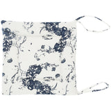 Chair Cushion Simple Pure Cotton Linen Thick NonSlip Soft Seat Cushion for Floor(White Ink ) - Side View