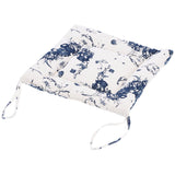 Chair Cushion Simple Pure Cotton Linen Thick NonSlip Soft Seat Cushion for Floor(White Ink )