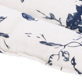 Chair Cushion Simple Pure Cotton Linen Thick NonSlip Soft Seat Cushion for Floor(White Ink ) - Extra Image