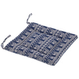 Chair Cushion Simple Pure Cotton Linen Thick NonSlip Soft Seat Cushion for Floor(Blue Elephant )