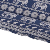 Chair Cushion Simple Pure Cotton Linen Thick NonSlip Soft Seat Cushion for Floor(Blue Elephant )