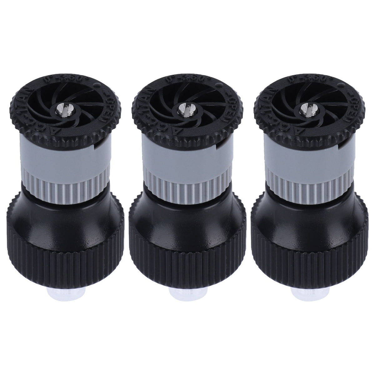 3pcs 360° Rotating Buried Spray Nozzle G1/2 Female Thread Adjustable Watering Sprinkler for Lawn Yard Garden Planter