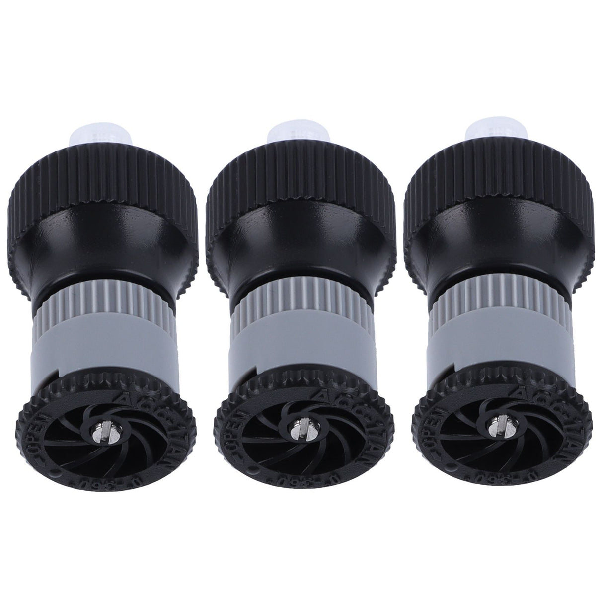3pcs 360° Rotating Buried Spray Nozzle G1/2 Female Thread Adjustable Watering Sprinkler for Lawn Yard Garden Planter