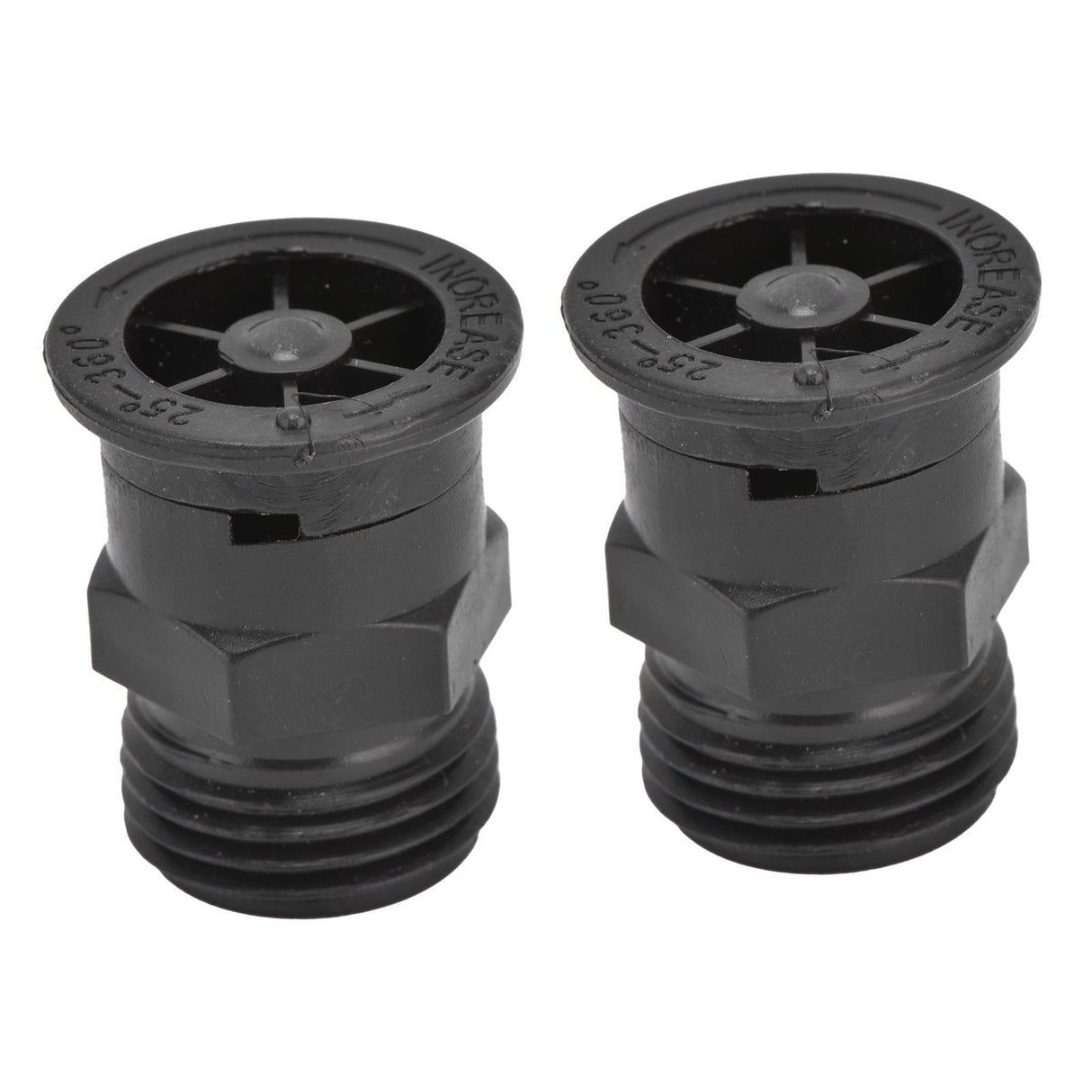 2Pcs Sprinkler Nozzle G1/2 External Thread Plastic Sprinkler Irrigation Garden Lawn Supplies