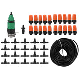 Mist Irrigation Kit Automatic Atomizing Watering Sprayer Nozzle Hose for Garden Lawn Greenhouse - Top-Down View