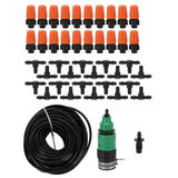 Mist Irrigation Kit Automatic Atomizing Watering Sprayer Nozzle Hose for Garden Lawn Greenhouse - Low Angle