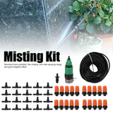 Mist Irrigation Kit Automatic Atomizing Watering Sprayer Nozzle Hose for Garden Lawn Greenhouse