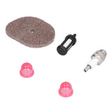 Air Fuel Filter Spark Plug Primer Bulb for Stihl FS40 FS40C FS50C Lawn Mower Trimmer - Low Angle