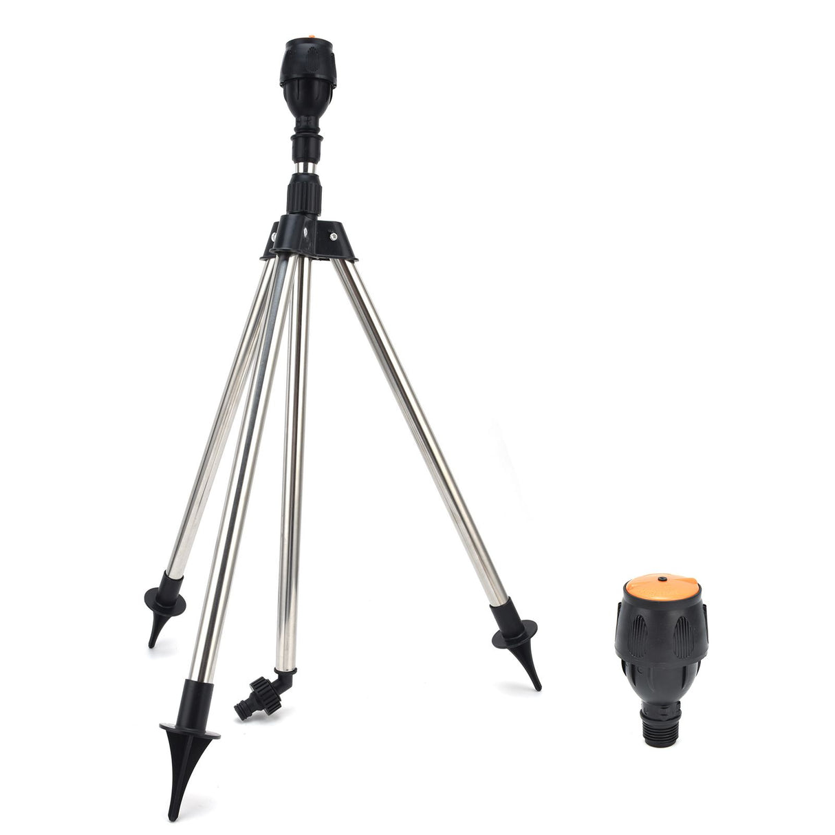 Automatic Rotating Sprinkler with Tripod 360-Degree Watering Nozzle for Garden Agricultural Irrigation
