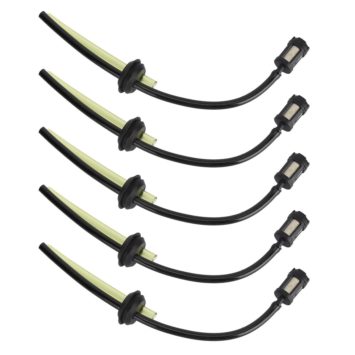 5Pcs Fuel Hose Oil Pipe Tank Fuel Filter Assembly Replacement for Lawn Mower Trimmer