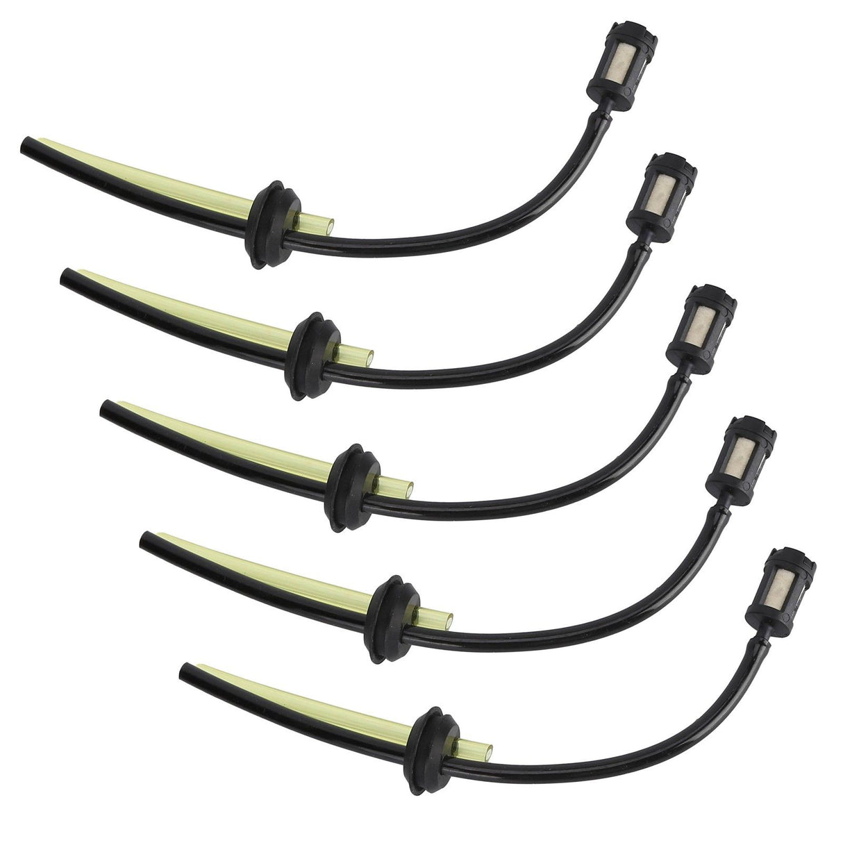 5Pcs Fuel Hose Oil Pipe Tank Fuel Filter Assembly Replacement for Lawn Mower Trimmer